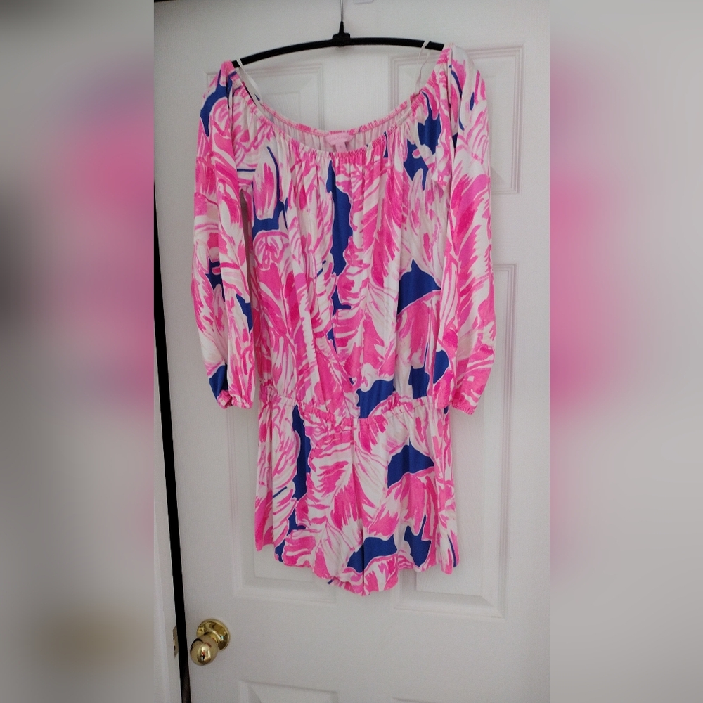 Lilly Pulitzer Lana Romper "Beach Bliss"size small